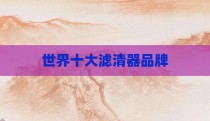 世界十大滤清器品牌