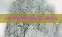 十大中国水果排名第一是什么