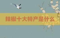 辣椒十大特产是什么