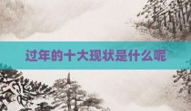 过年的十大现状是什么呢
