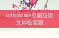windows电脑垃圾文件在哪里