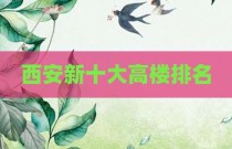 西安新十大高楼排名