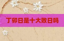 丁卯日是十大败日吗