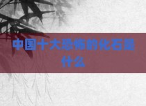 中国十大恐怖的化石是什么