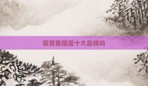 德首集团是十大品牌吗