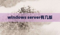 windows server有几版