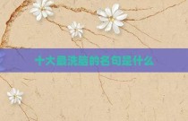 十大最洗脑的名句是什么
