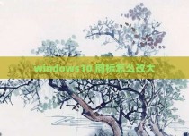 windows10 图标怎么改大