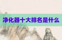 净化器十大排名是什么