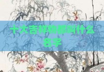 十大吉祥物都叫什么名字