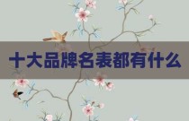 十大品牌名表都有什么
