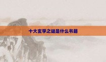 十大玄学之谜是什么书籍