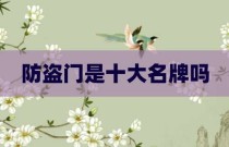 防盗门是十大名牌吗