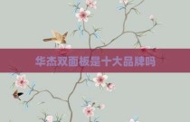 华杰双面板是十大品牌吗