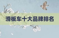 滑板车十大品牌排名