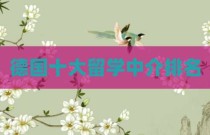 德国十大留学中介排名