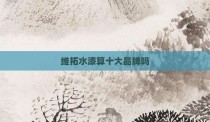 维拓水漆算十大品牌吗