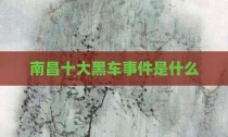 南昌十大黑车事件是什么