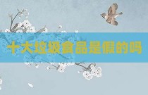 十大垃圾食品是假的吗
