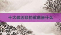 十大最凶猛的歌曲是什么