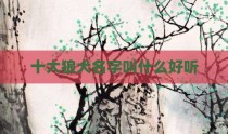 十大狼犬名字叫什么好听