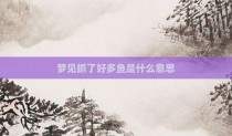 梦见抓了好多鱼是什么意思