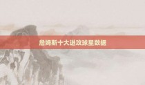 詹姆斯十大进攻球星数据