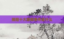 揭阳十大新闻事件是什么