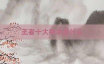 王者十大神术是什么