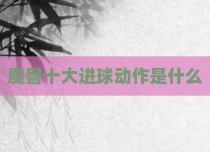 魔兽十大进球动作是什么
