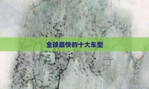 全球最快的十大车型