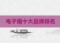 电子烟十大品牌排名