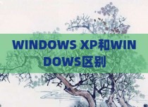 WINDOWS XP和WINDOWS区别