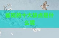 雀斑的十大缺点是什么呢
