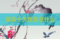 现实十大怪象是什么