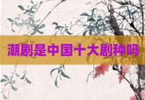 潮剧是中国十大剧种吗