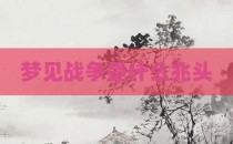 梦见战争是什么兆头