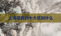 上海厨房的十大坑叫什么