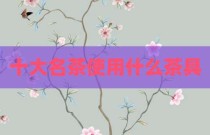 十大名茶使用什么茶具