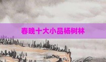 春晚十大小品杨树林