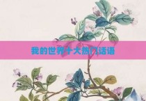 我的世界十大热门话语