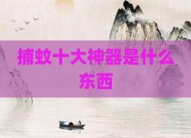 捕蚊十大神器是什么东西