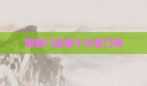 阳春门业是十大名门吗