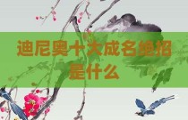 迪尼奥十大成名绝招是什么