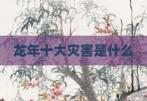 龙年十大灾害是什么