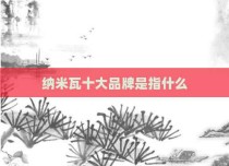纳米瓦十大品牌是指什么