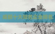 成都十大知名企业排名