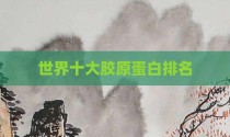 世界十大胶原蛋白排名