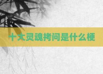 十大灵魂拷问是什么梗