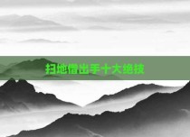 扫地僧出手十大绝技